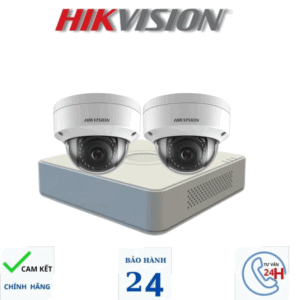 TRỌN BỘ ĐẦU GHI HÌNH VÀ 2 CAMERA IP HIKVISION FULL HD TRONG NHÀ