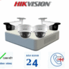 Trọn Bộ 4 Camera IP Hikvision Full Hd 2 Trong Nhà 2 Ngoài Trời
